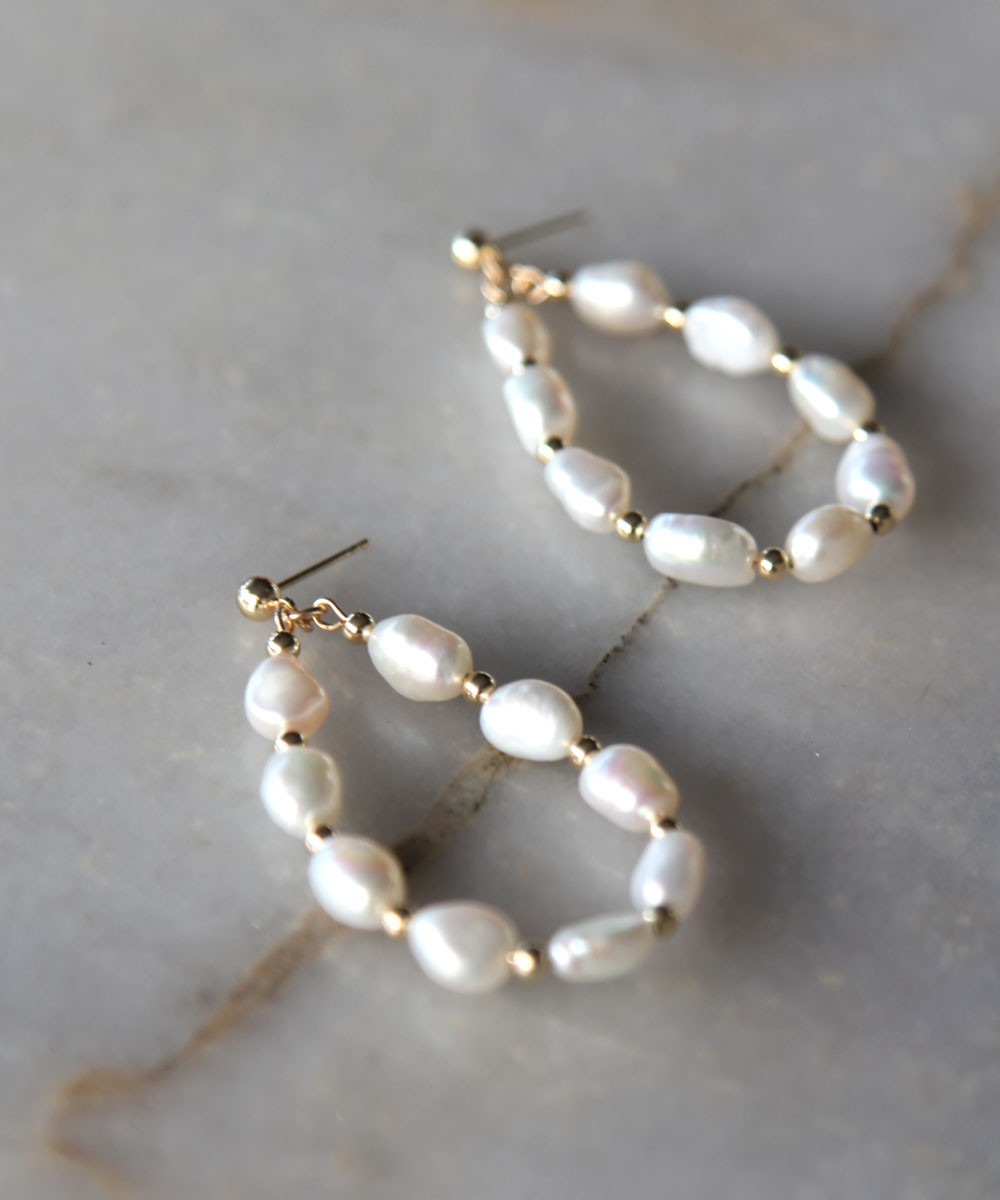 Gray freshwater sales pearl earrings