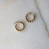 Chunky Twist Hoop Earrings