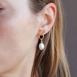 Aphrodite Pearl Hoops