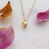 Croissant Charm Necklace (Gold)