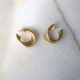 Triple Twist Earrings