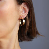 Wave Hoop Earrings